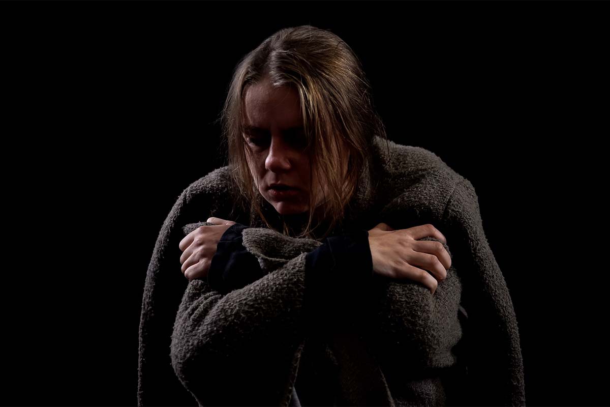 girl suffering from alcohol withdrawal