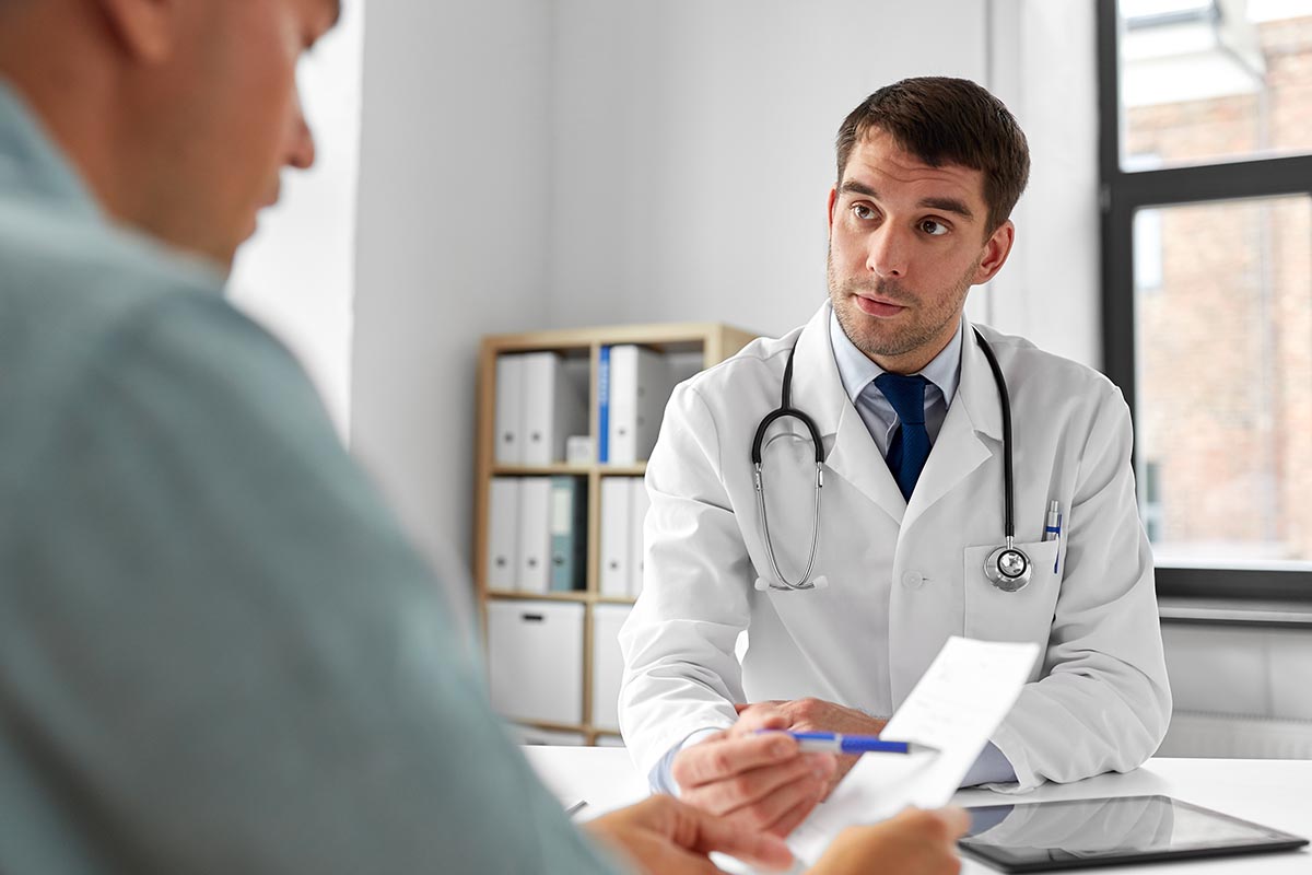 a doctor discusses immediate outpatient care at brightview health