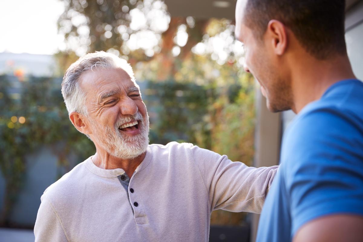 How Does a Peer Recovery Support Program Work a man is happy to learn how does a peer recovery support program work